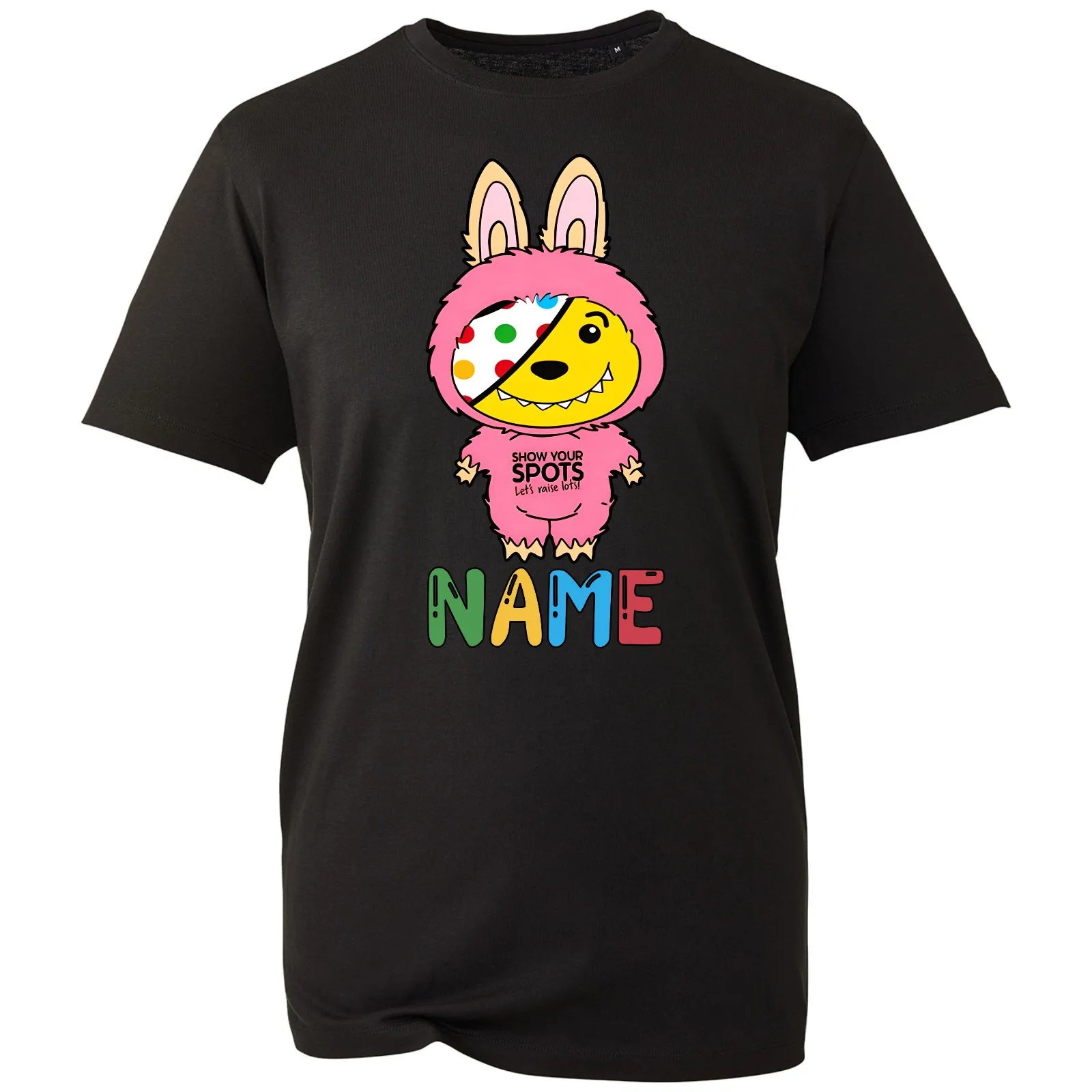 T-shirt personnalisé mignon avec motif d'ours Pudsey, vêtements de charité pour la journée des taches, cadeau