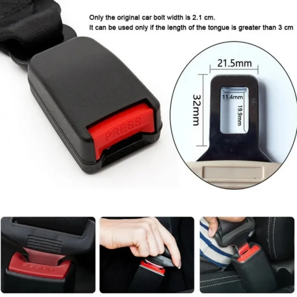 36/23 centimetri Seggiolino Auto Cintura di Sicurezza Extender Clip Retrattile Universale Regolabile Accessori Automotive per Bambino Donna Incinta