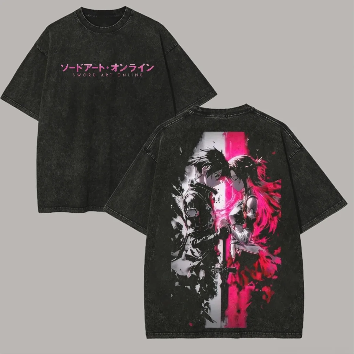 Camiseta Nueva de Sword Art Online para Amantes del Anime, Prenda Personalizada para Todas las Temporadas, Talla Grande, Unisex, de Alta Calidad y Suave