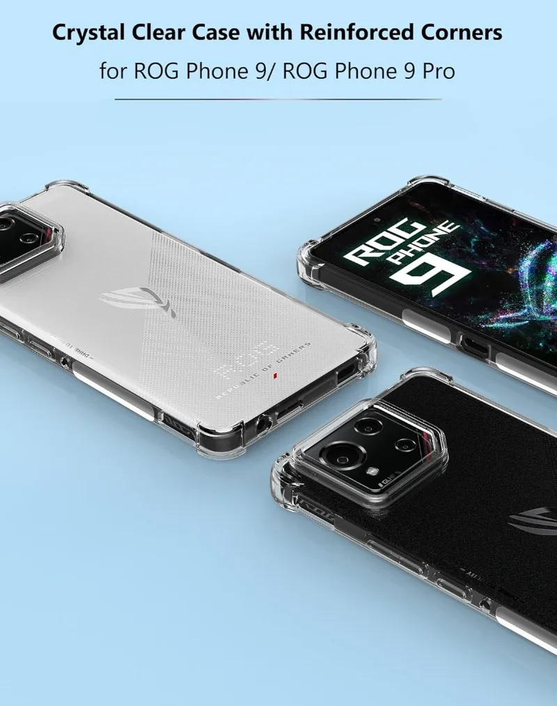 Fall Für Asus ROG Telefon 9 8 7 6 Pro Schutzhülle Vier Ecken Stoßfest Stoßstange Coque Fundas – Detail 2