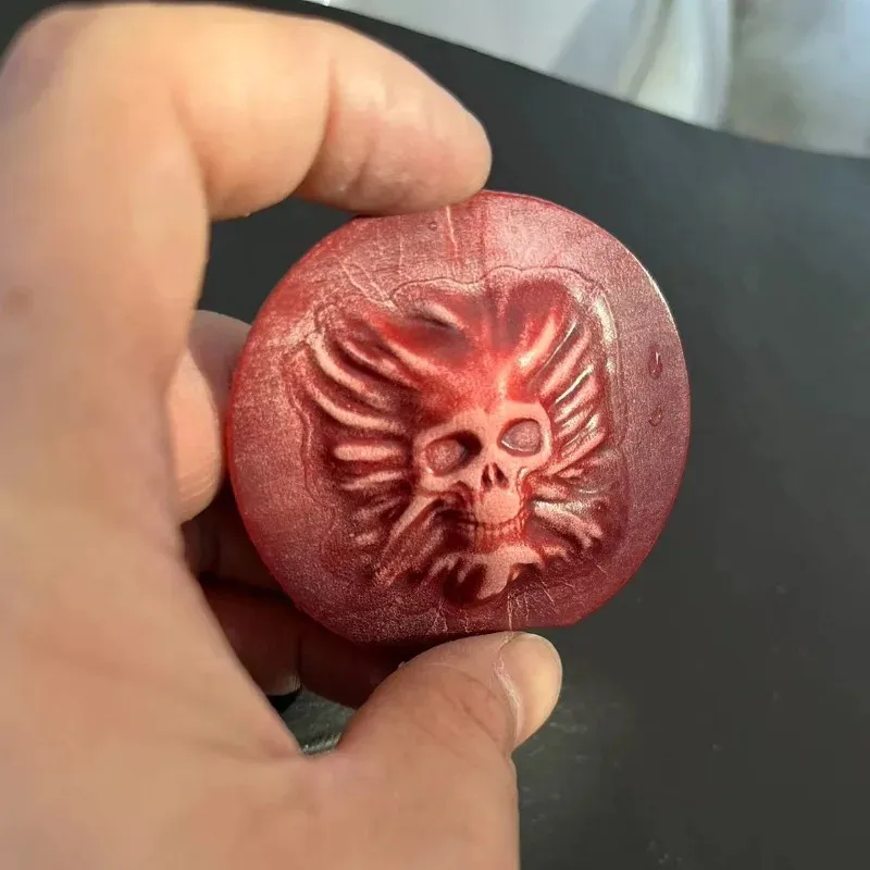 ثلاثية الأبعاد الجمجمة الصغيرة رئيس تصميم المعادن الجلود النقش قالب نحت Stamps تشكيل أداة الضغط DIY بها بنفسك المعادن الختام الباردة ختم