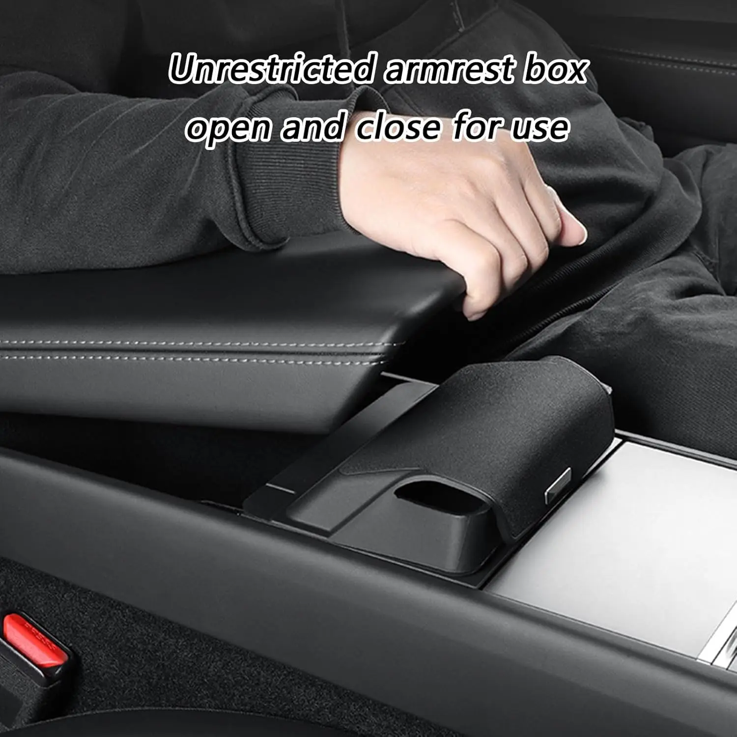 

Center Console Glasses Storage Tray for Tesla Model 3 Highland Model Y Juniper Silicone Car Storage Box Organizer Accessories