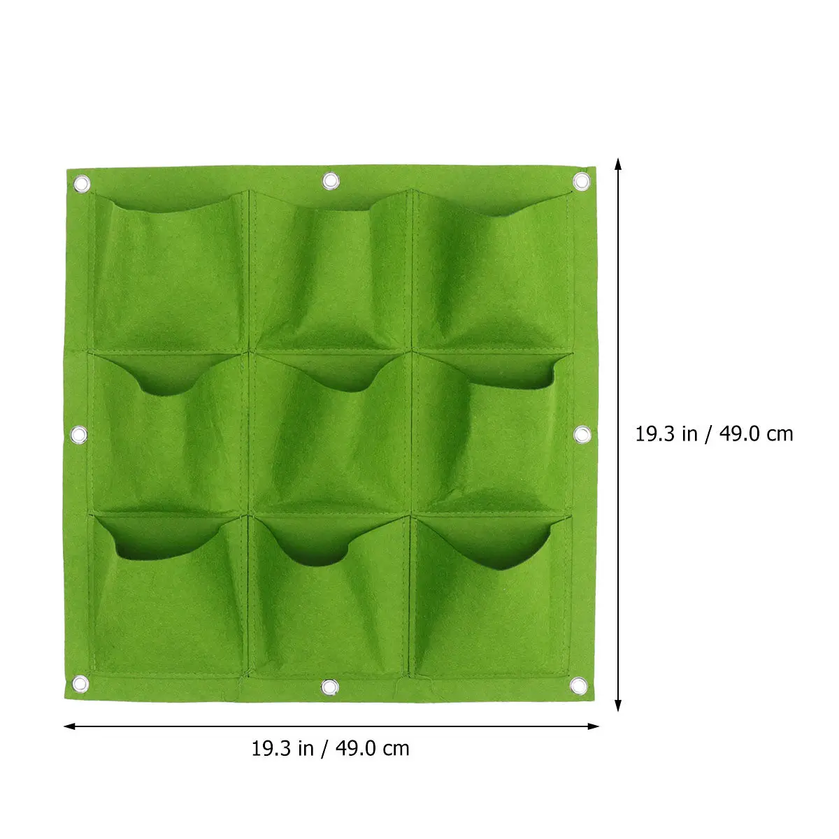 9-Pocket Vertical Wall Hanging Plant Bag Premium Felt Multi Pocket Planter for Apartment Garden Balcony Herb Wall Vertical