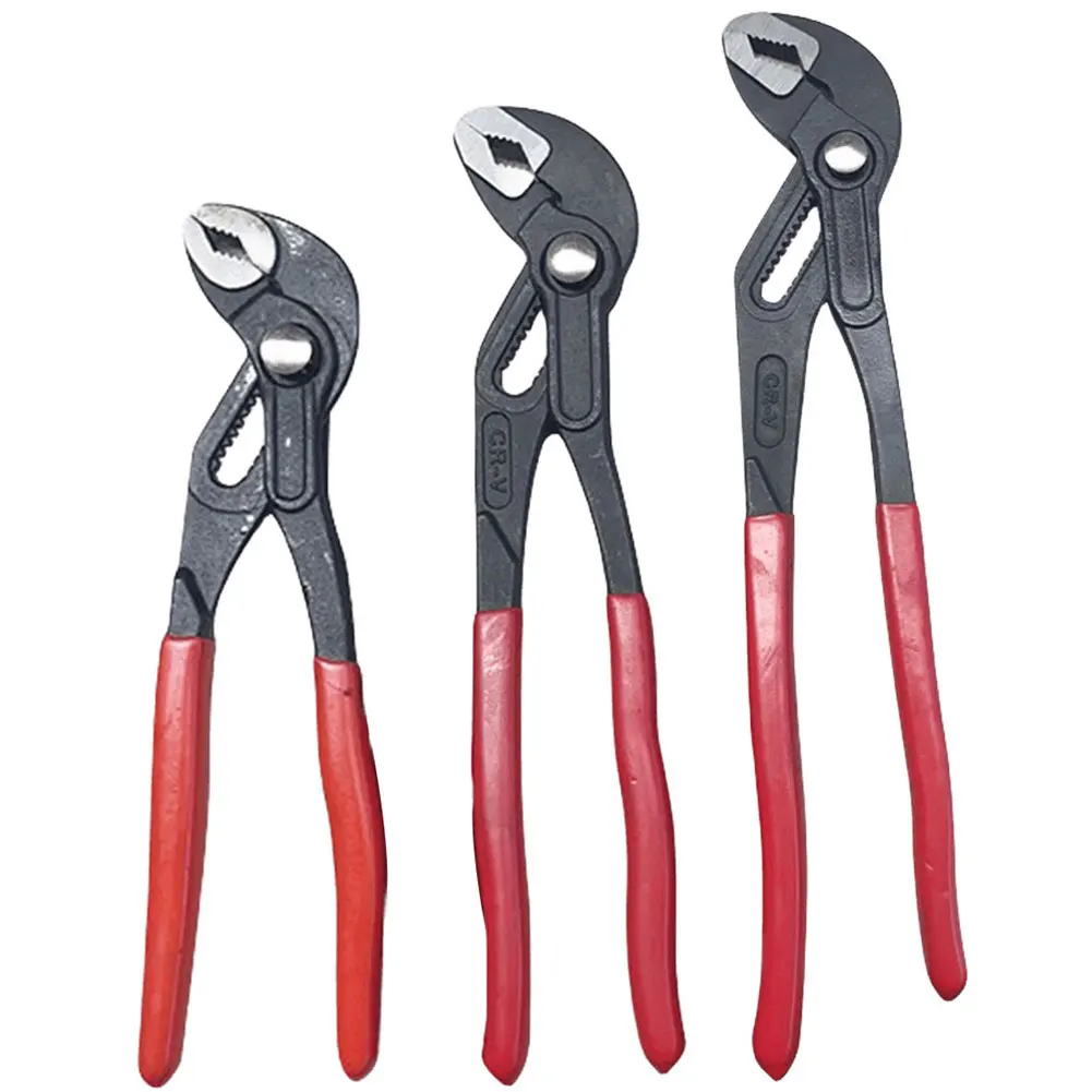 7/10/12 Inch Soft Grip Waterpump Pliers Sliding Groove Design Water Pump Plier Multi-function Pliers for Agricultural Machinery