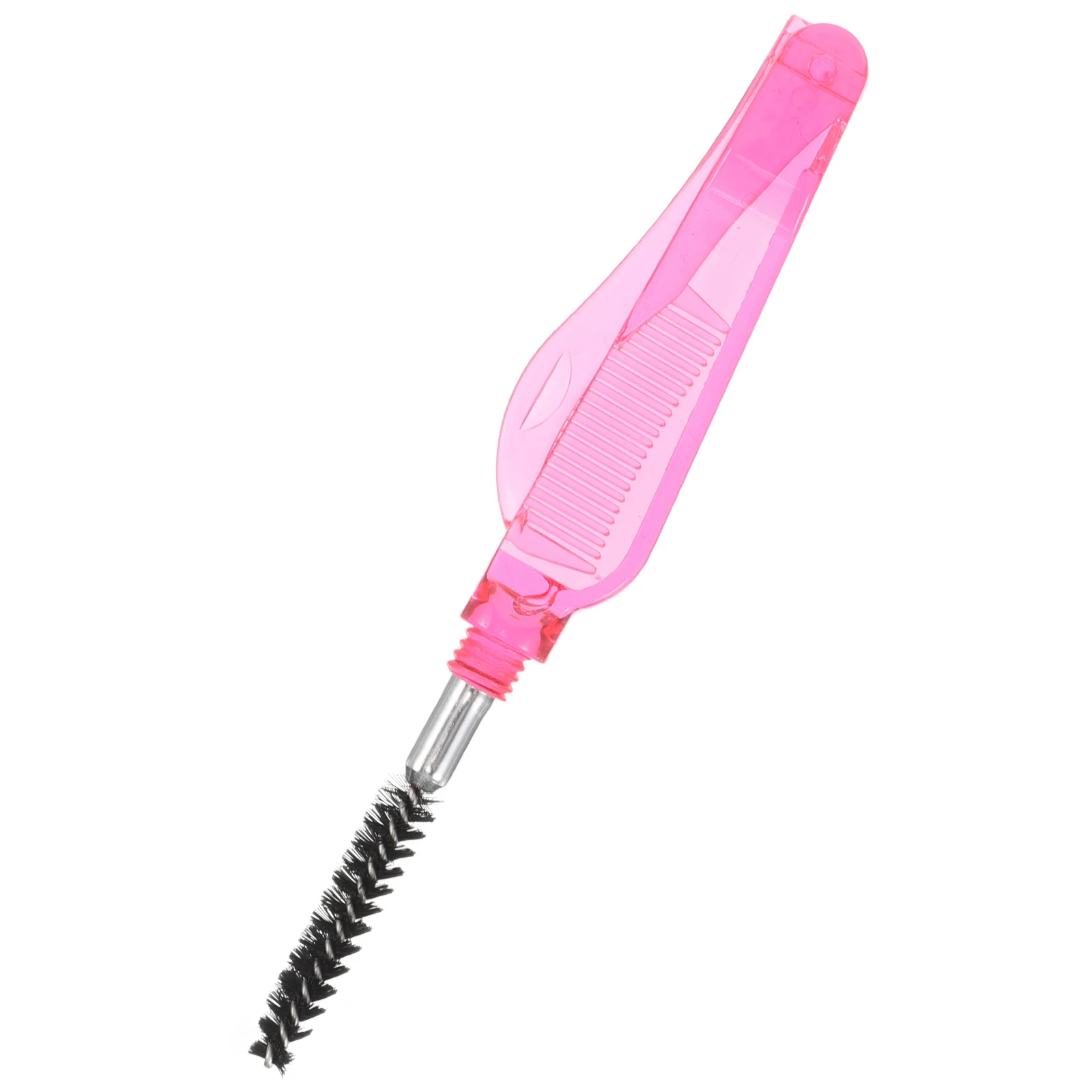 Rode Opvouwbare Wimper Kam 2in1 Dualhead Opvouwbare Wimper Borstel Mascara Separator Brow Grooming Make-Up Tool Mascara Separator Kam