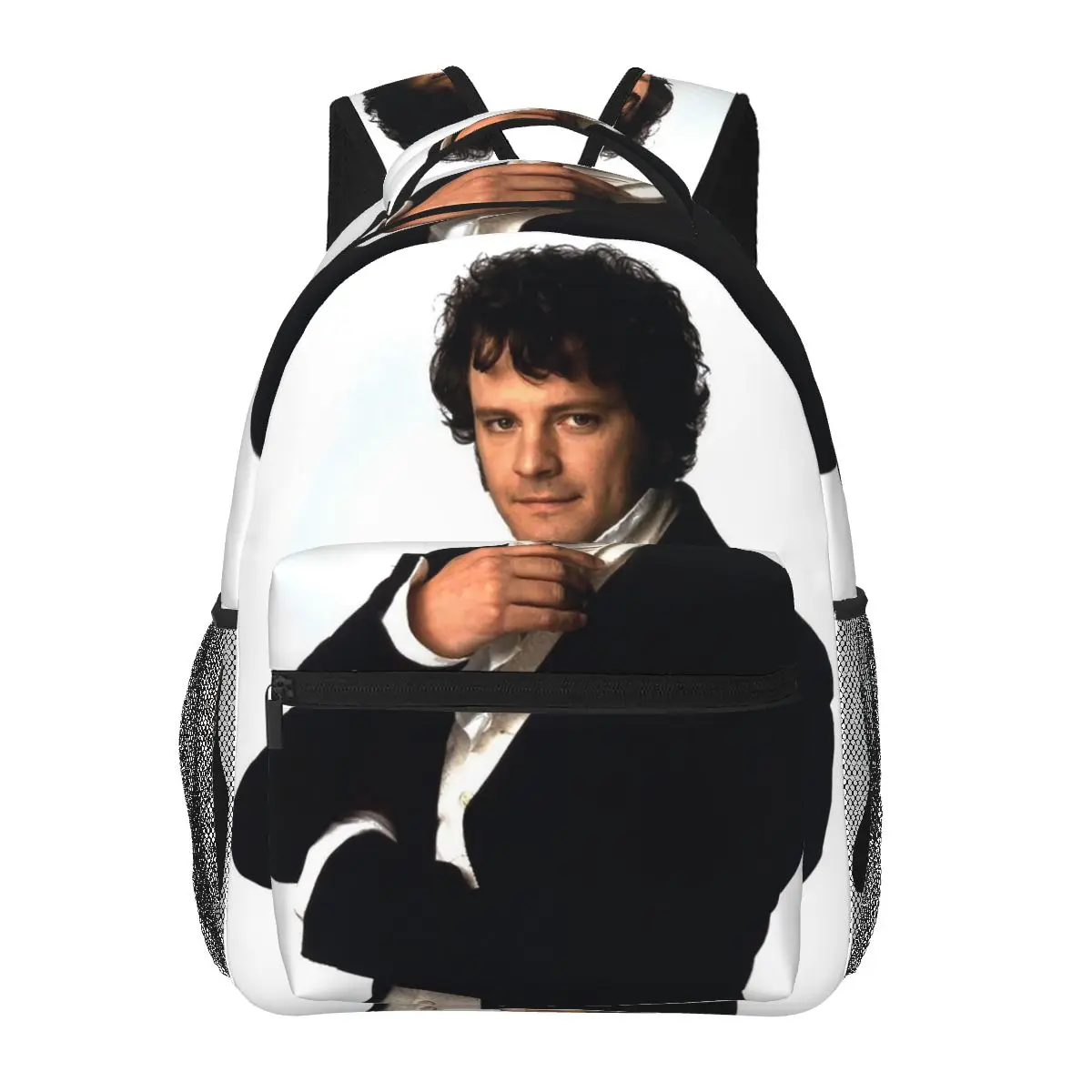 Colin Firth As Mr Darcy In Pride And Prejudice Student Backpack School Bag Hiking Travel Daypack Fashion Bookbag Shoulder Bags