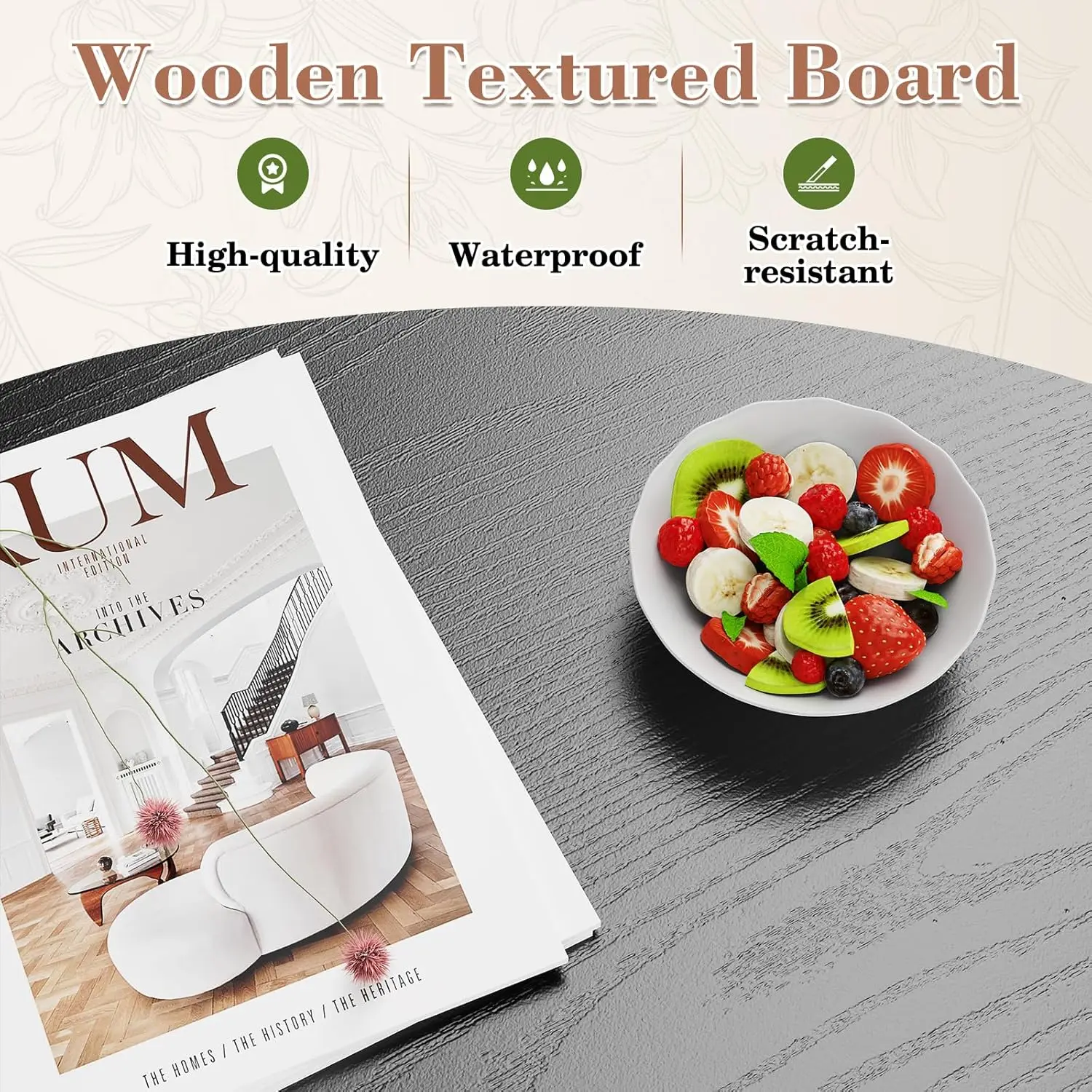 Meja Kopi Atas Angkat Kayu dengan Kompartemen Tersembunyi dan Rak Penyimpanan Besar, Meja Pusat Makan Meja Angkat