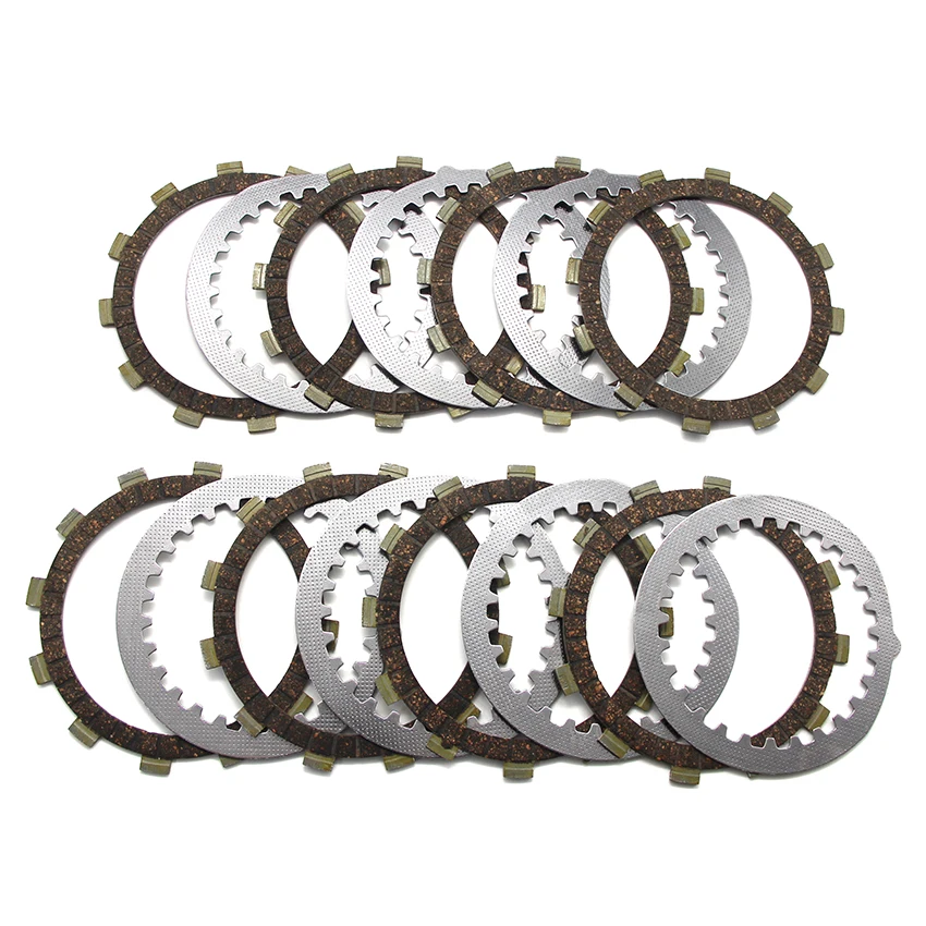 Complete Clutch Disc Kit Friction & Steel Plates For Yamaha XJ600 XS500 FZ600 YX600 Radian Vintage 4H7‑16321‑02 371‑16325‑00