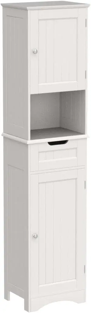 Armoire de Rangement Grande de 67 Pouces, Tour de Lin Étroite Autoportante, Étagères Réglables pour la Maison, la Cuisine, Polyvalente, Fourmi