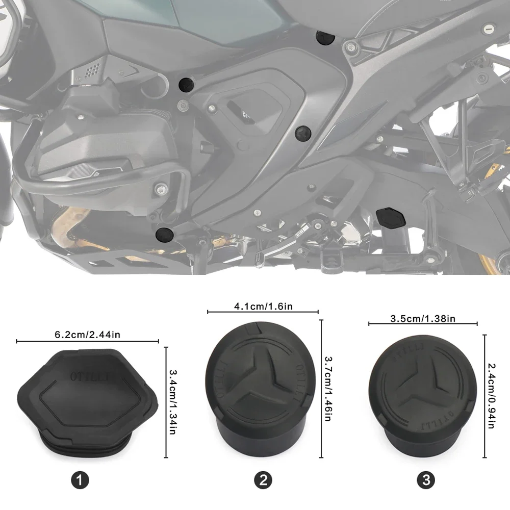 

For BMW R1300GS Adventure GS1300 R 1300 GS R1300 GSA Motorcycle Accessories Frame Hole Cover Caps Decorative Frame Cap Plug