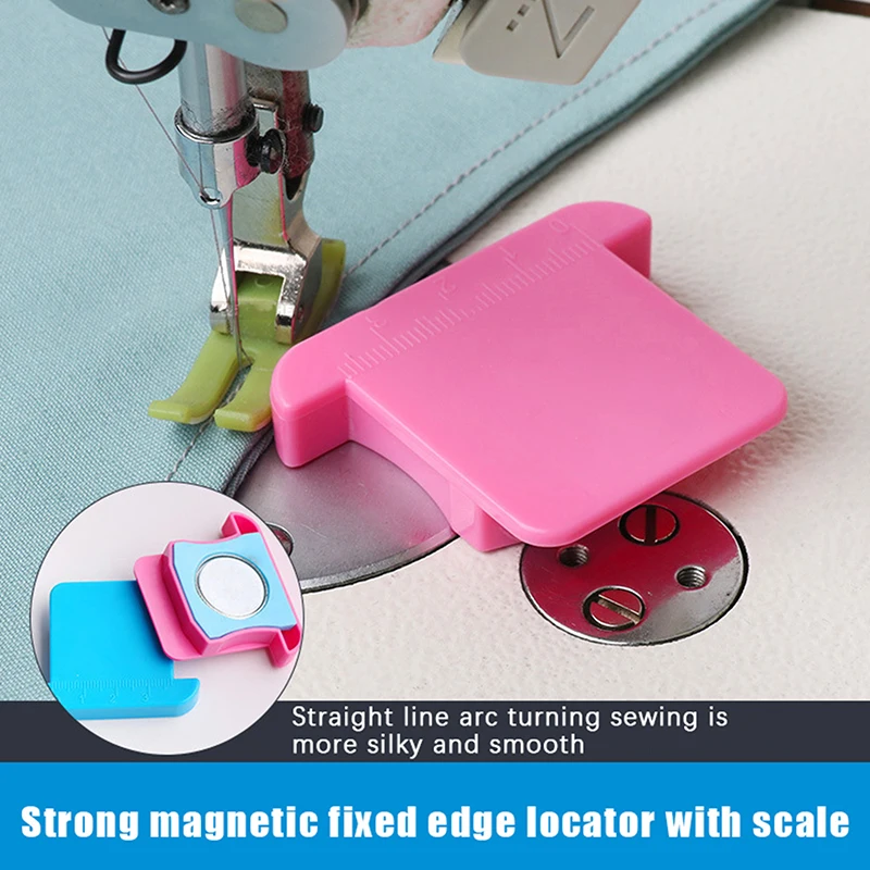 1Pcs Multifucntional Industrial Sewing Machine Seam Guide With Magnet Guide Home Sewing Machine Hem Guide With Scale