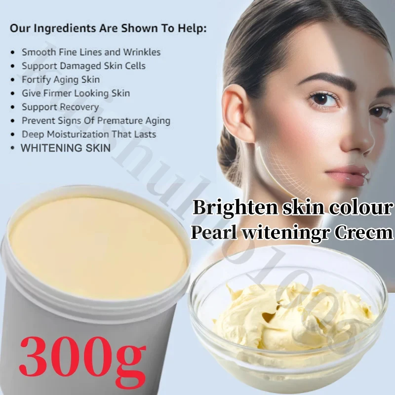 Forte efficace migliore crema sbiancante viso collo mani piedi senza effetti collaterali nero scuro illumina la cura della pelle 300g