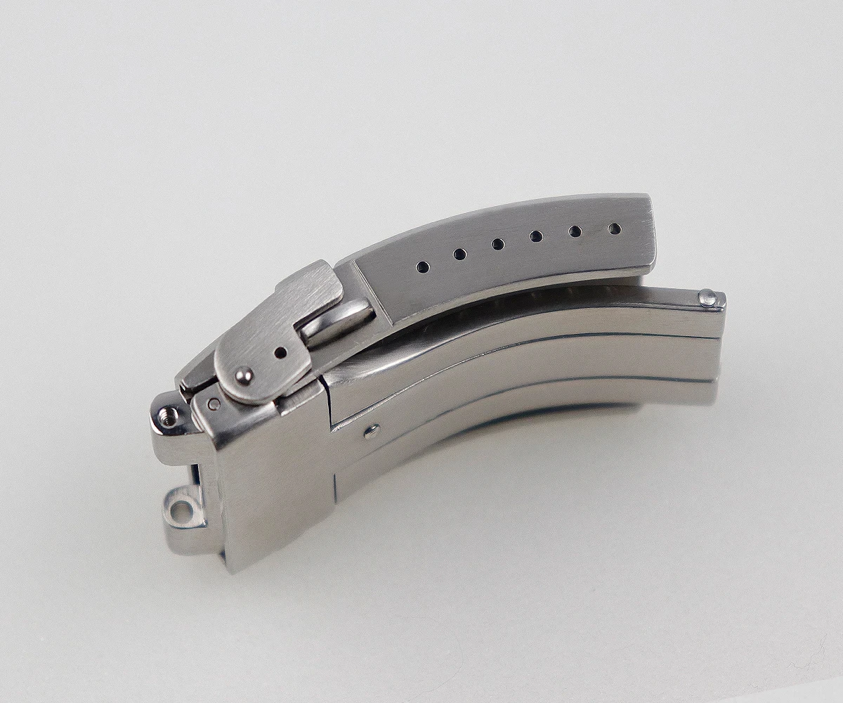 Części do zegarków Cronos Metalowa bransoletka ze stali nierdzewnej Solidne szczotkowane zapięcie 18 mm 20 mm do zegarka 62Mas