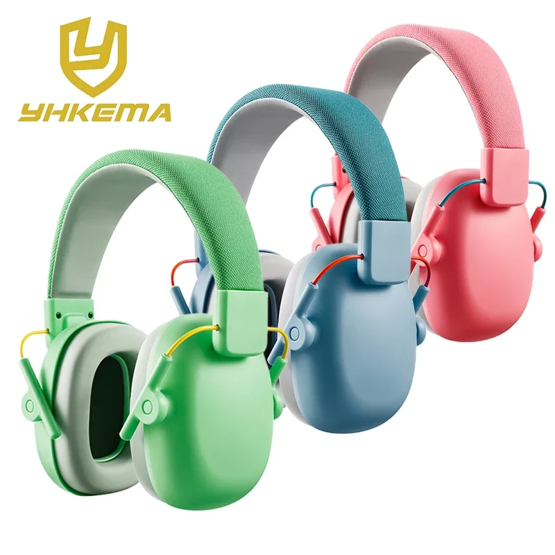 YHKEMA Children Anti-Noise Head Earmuffs Hearing Protection Ear Protector For Study Sleep Play Drum Noise Reduction Cancelling