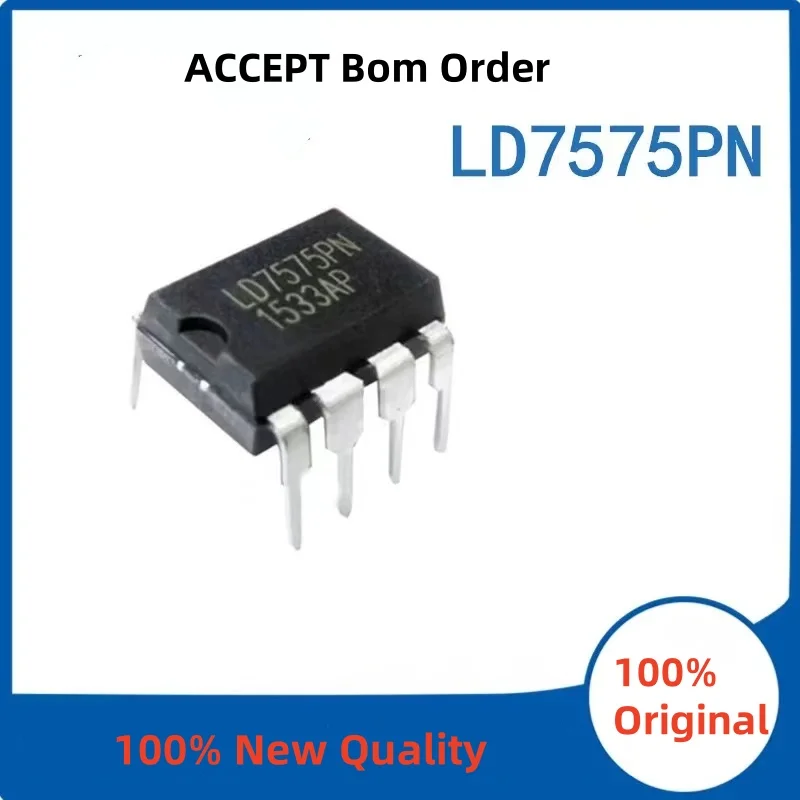 10PCS 100% New LD7575PN DIP-8 Brand New Original Chips ic