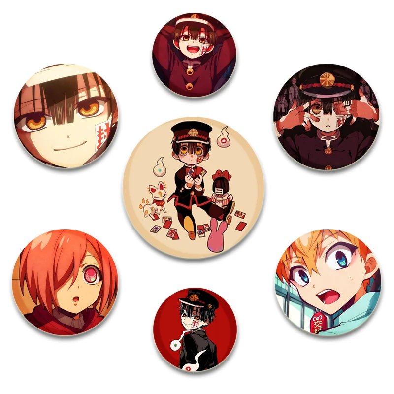 Anime Houkago Shounen Hanako-kun Part 2 Pins Snap-on Design Brooches Daily Fashion Decoration Badges Ideal Gifts for Friends