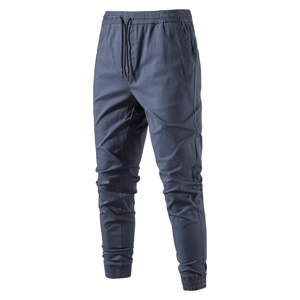 

Black Cargo Pants Mens Joggers Korea Clothing Work Elastic Casual Male Spring Streetwear Jogging Trousers for Men