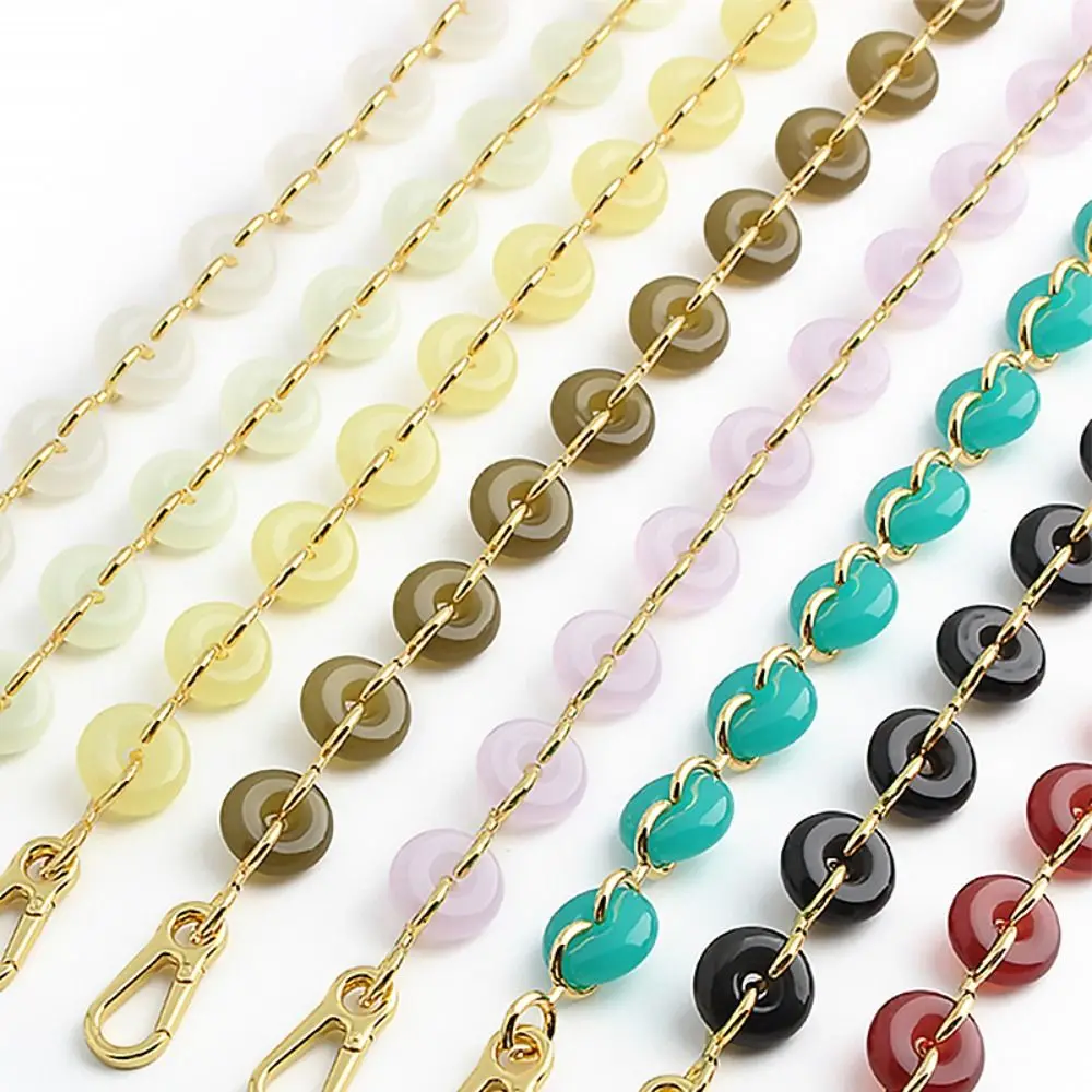 Donut Chain Bag Replacement Shoulder Strap Resin Metal Crossbody Chain Multifunctional Acrylic Bag Decorative Chain Women