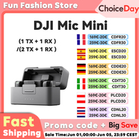 DJI Mic Mini (2 TX + 1 RX ) / (1 TX + 1 RX )Wireless Microphone with Intelligent Noise Cancelling High-Quality Audio