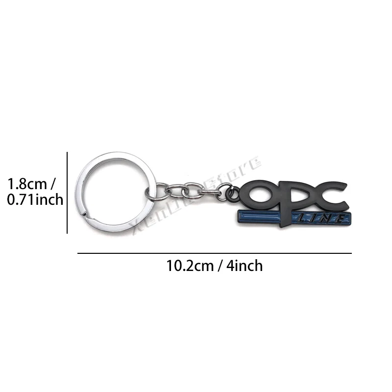 Metal OPC Line Emblem Logo Keychain Key Ring For Opel Astra G H J K F Corsa D Zafira B C Insignia Mokka Regal Vectra Accessories