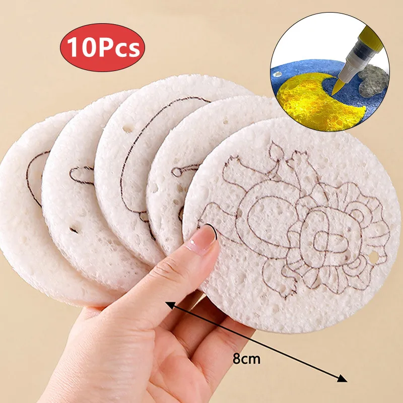 10pcs Foam Texture Painting Paper Puffy Texture Paper Magic 3d Art Drawing Paper For Kids Diy Painting Educational Toys