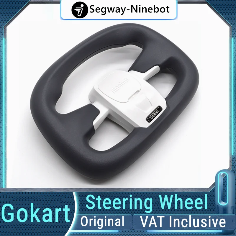 Original White Steering Wheel Spare Parts For Ninebot by Segway Gokart PRO Go Karts Kit Steering Wheel Gokart Accessories