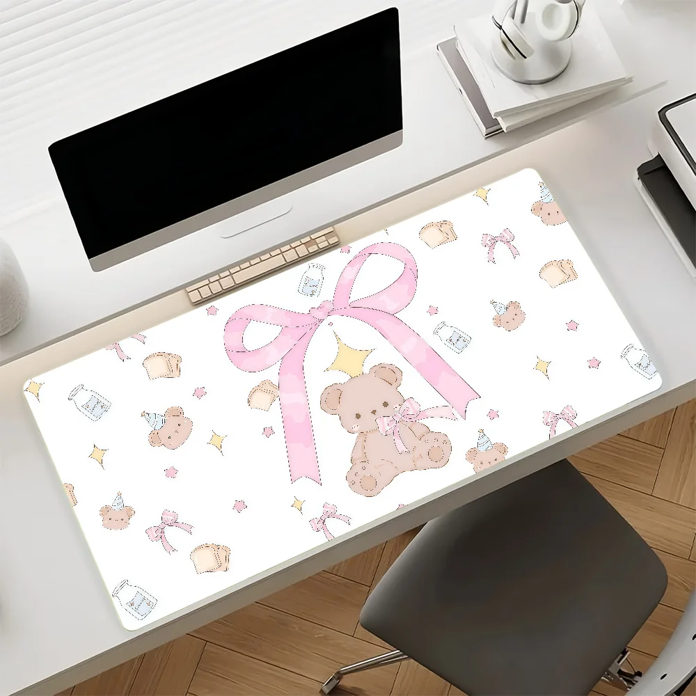 Cute Cartoon H-hiForest Mouse Pad Anti Slip Rubber Edge Locked Thickened Laptop Gaming Desk Mat