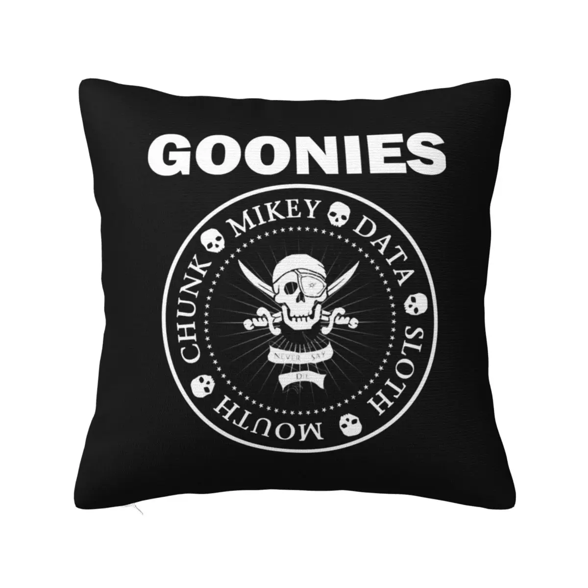 Goonies Funniest Ramones Band Idol Gifts For You Square Pillowcase Pillow Cover Cushion Zip Throw Pillow for Home Bedroom