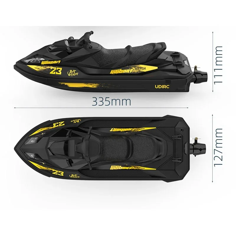 UDI023 RC Speedboat 2.4G Jet Spray RC Boat Remote Control Ship Waterproof Self-Righting LED Lights RTR High-Speed Models Toys