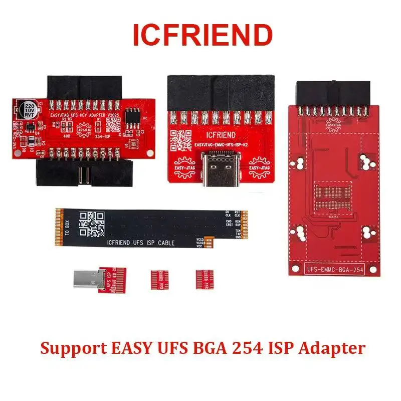 F64 Adapter Supports MIPI UFS-EMMC ISP Adapters and Easyjtag/BGA254 Socket Modifications.