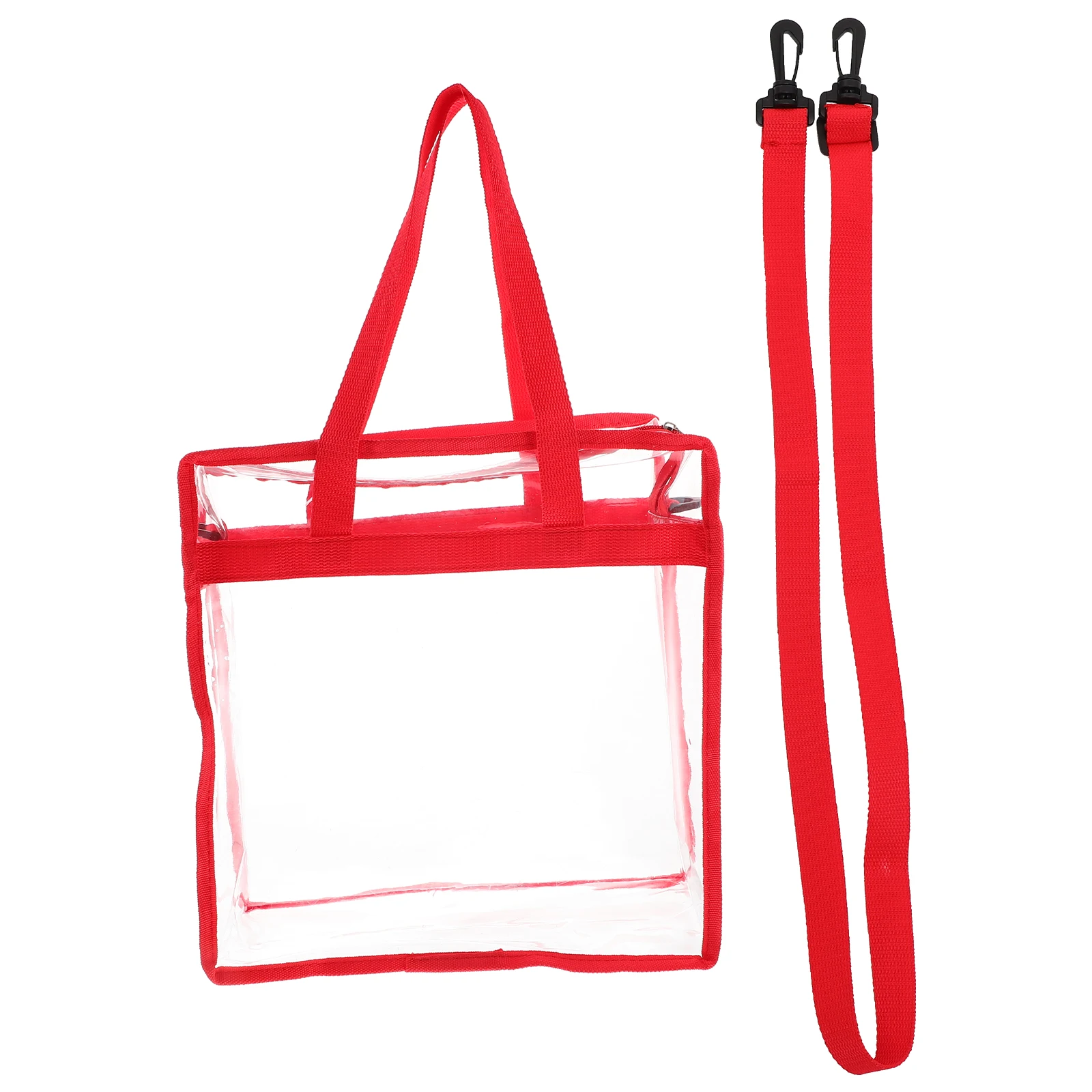 

Travel Toiletry Bag Clear Transparent Lightweight PVC Zipper Closure Beach Tote Handbag Storage PVC Bag Travel Wash Pouch
