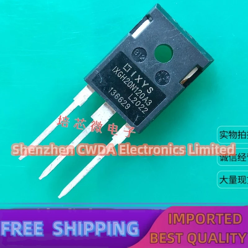 10 PZ-20 PZ IXGH20N120A3 IGBT TO-247 1200 V 40 A Disponibile