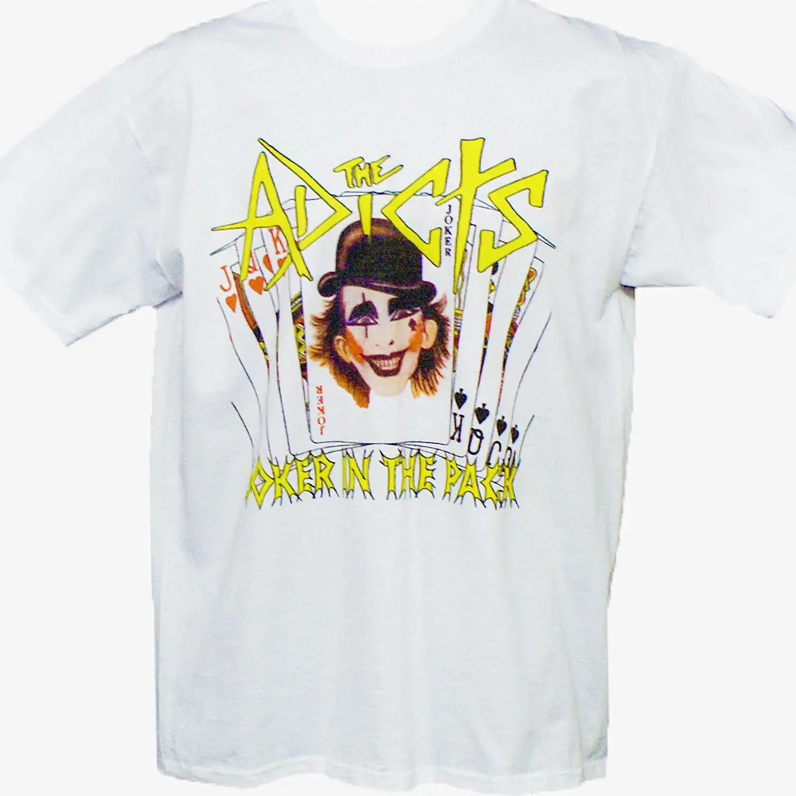 The Adicts T Shirt Punk Rock Kurzarm Weiß S 3XL vintage Washed Top For Everyday Wear Versatile Breathable Unisex Comfortable