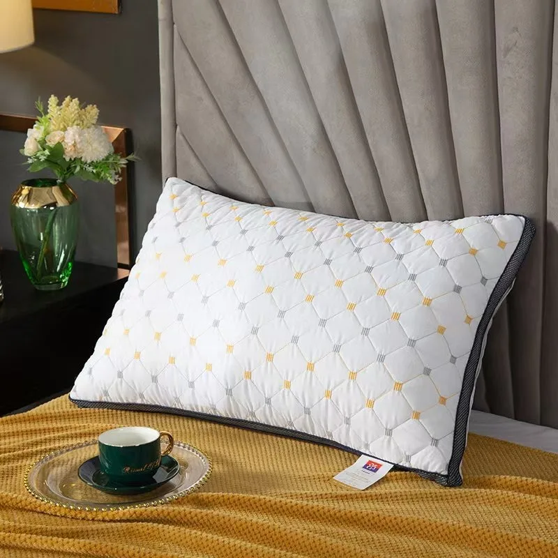 Cooling Pillow Hotel Luxury Queen Stomach or Side Sleeper Fluffy Pillow with Down Alternative for Sleeping, Machine Washable