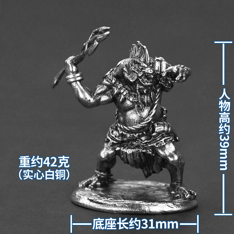 Metal Vintage Monster Doll Deep Sea Murlocs Warrior Mini Action Figures Models Men Cool Ornaments DIY Decoration Board Game Toys