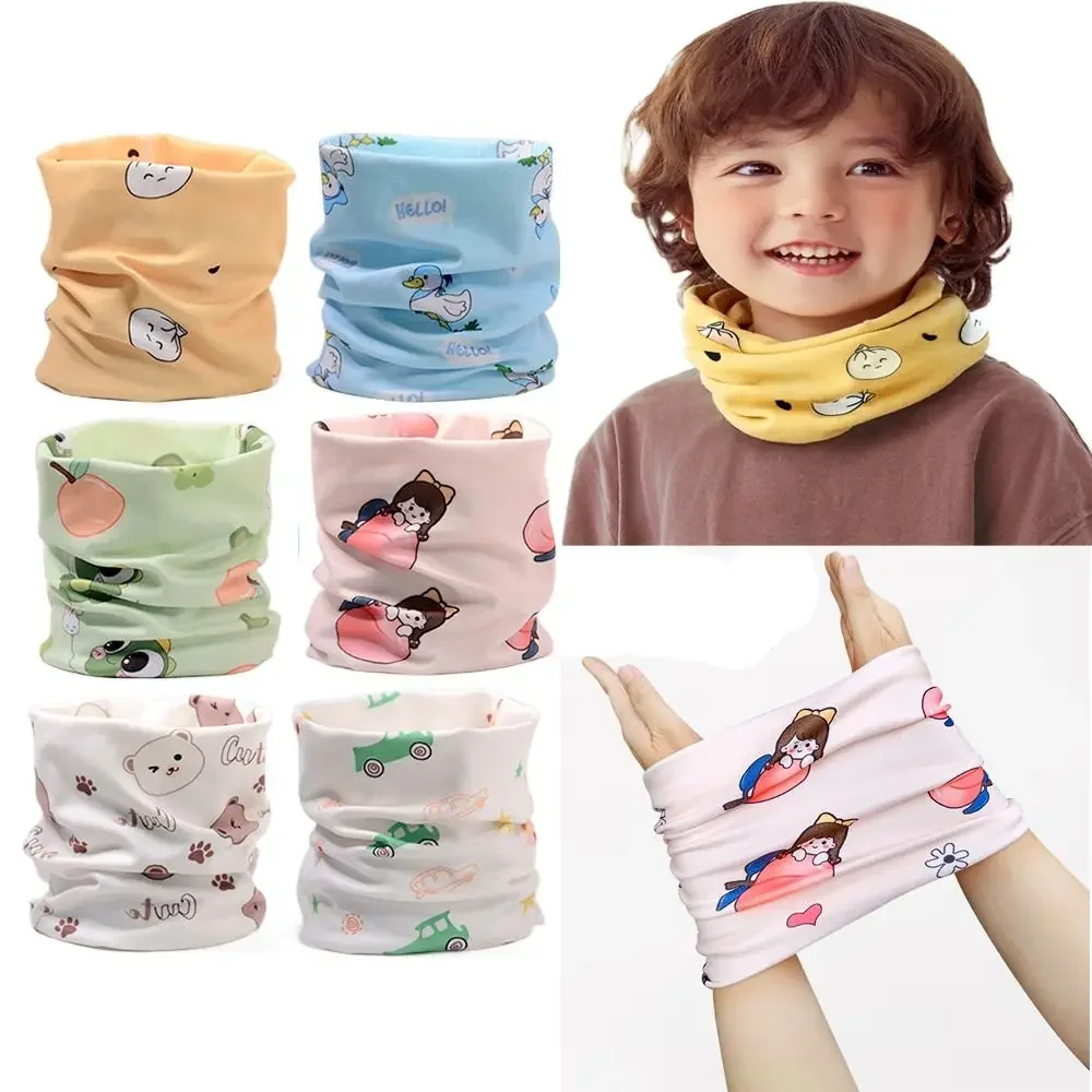 Bib Baby Thermal Neck Warmer Windproof Coldproof Thickened Boys Girls Scarf Snap Fastener Neckerchief Ski Snowing Scarf