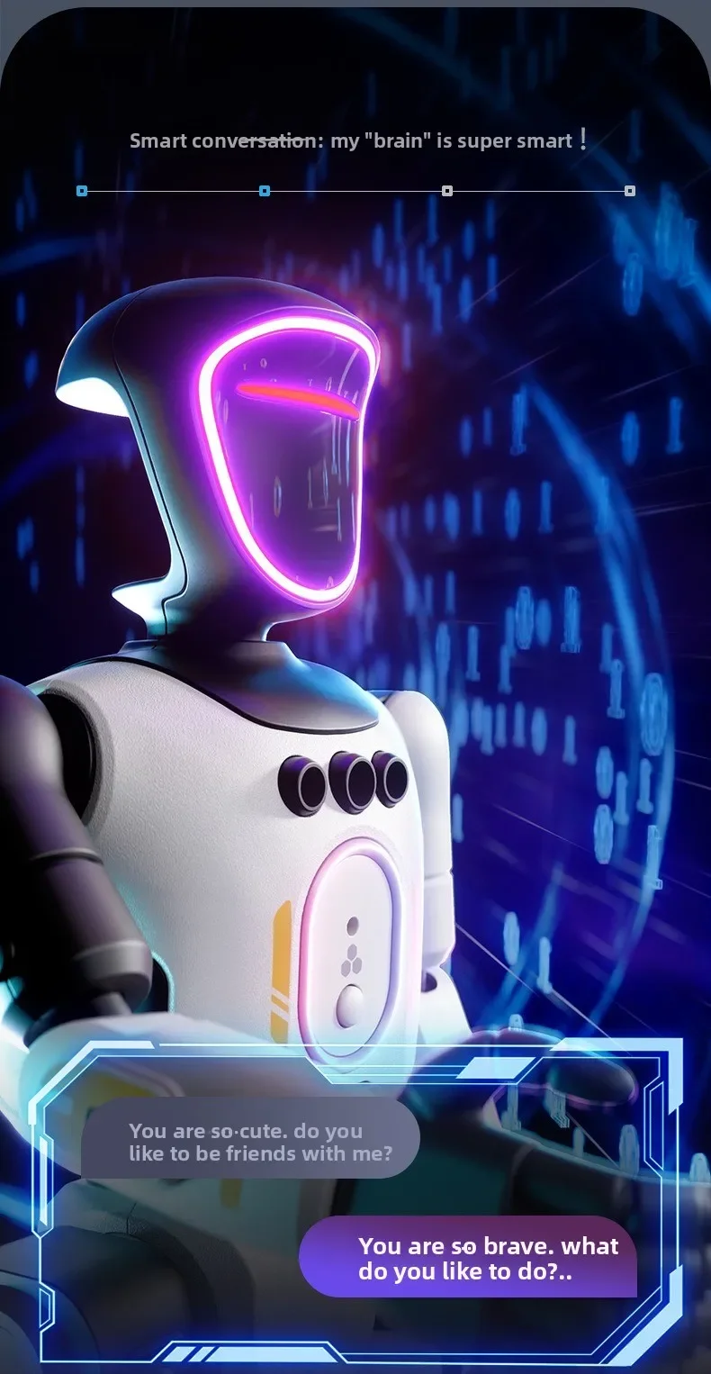 Children's companion toy AI robot intelligent dialogue programmable early education singing and dancing robot boy gift