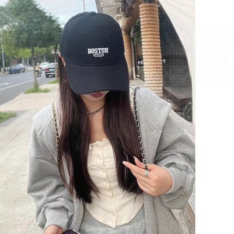 Baseball cap, big head circumference, hard top, sunscreen cap, high-end versatile casual hat, peaked cap, showing face