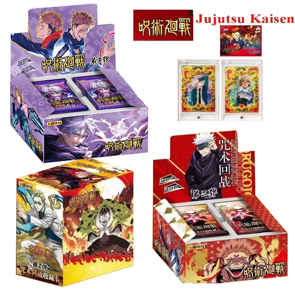 

New Jujutsu Kaisen Collection Cards TCG CCG Booster Box Anime Character Gojo Satoru Rare ZR Cards Doujin Toys And Hobbies Gift