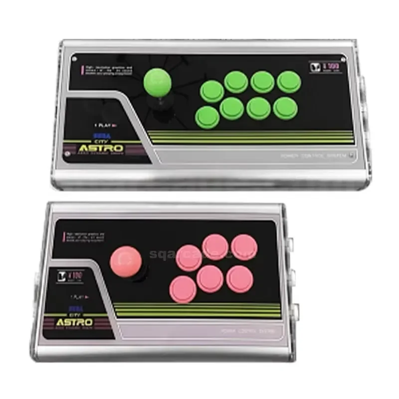 Shuangqu All Buttons Hitbox Style Arcade Game Console Joystick Fight Stick USB Interface Wired Connection Suction Cups
