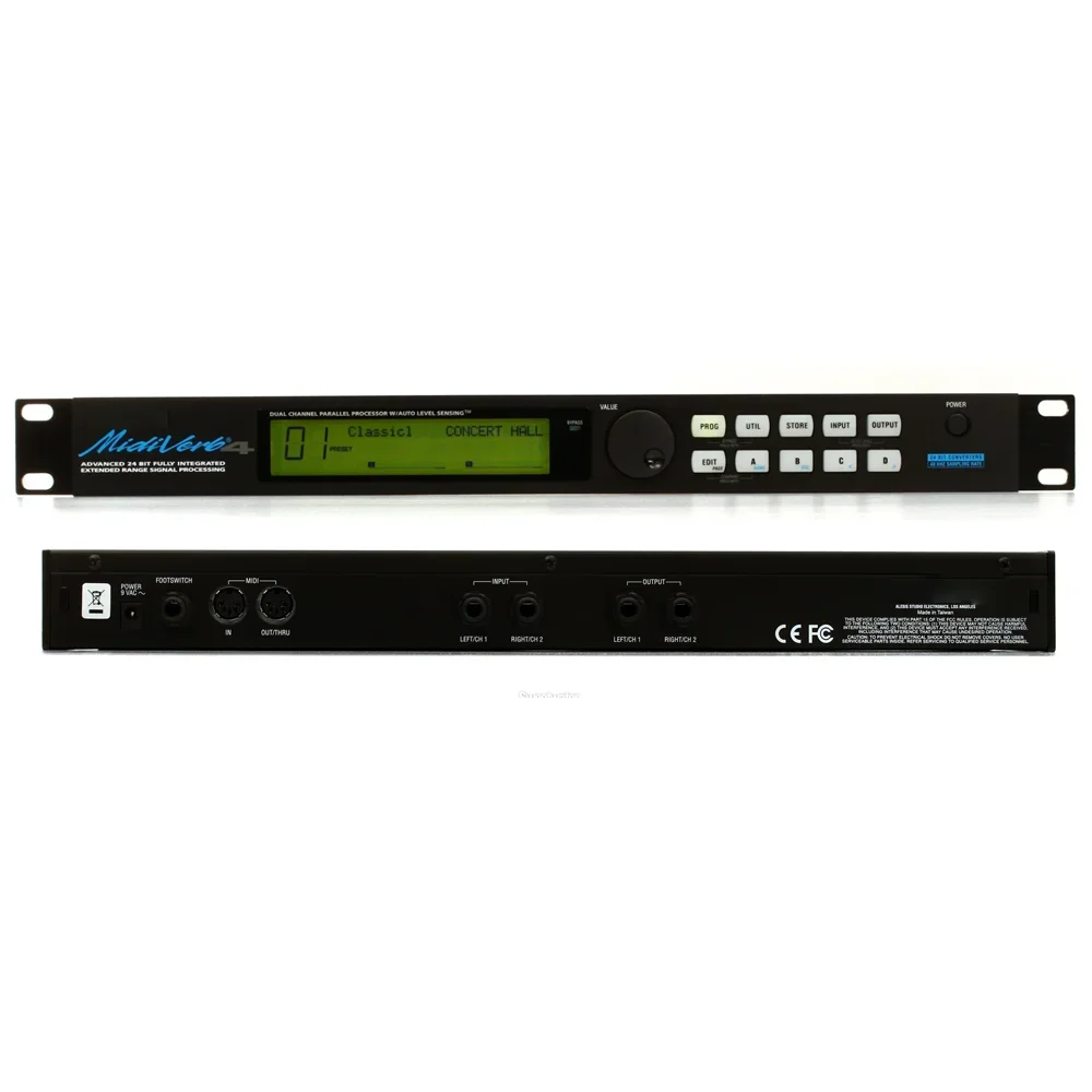 Midiverb 4 Zweikanal-Parallel prozessor True Dual-Channel 18-Bit-Signalprozessor 20-Bit-interne 20-Bit-DSP-Engine