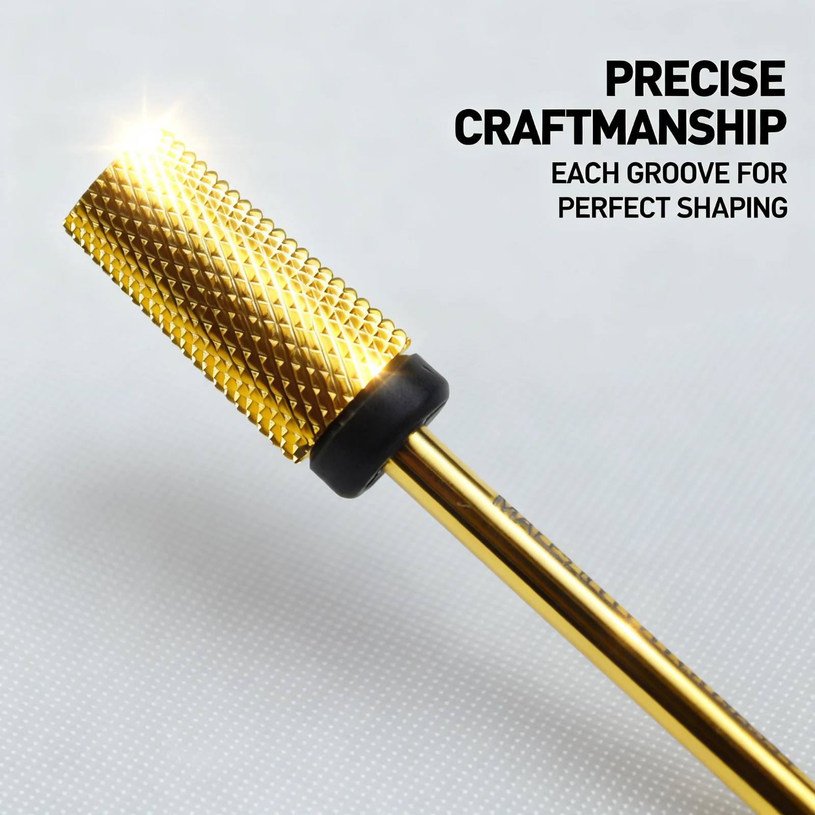 Frez trapezowy RolinStar 6.6, duży, stożkowy, złoty, srebrny, stalowy, węglikowy, do frezowania paznokci, manicure i pedicure. — zdjęcie 5