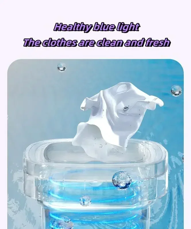 เครื่องซักผ้าพับแบบพกพาขนาด 11 ลิตร, พับได้ความจุขนาดใหญ่สีม่วง, เครื่องซักผ้าขนาดเล็ก, เสื้อผ้าเด็กและเสื้อผ้าขนาดเล็ก