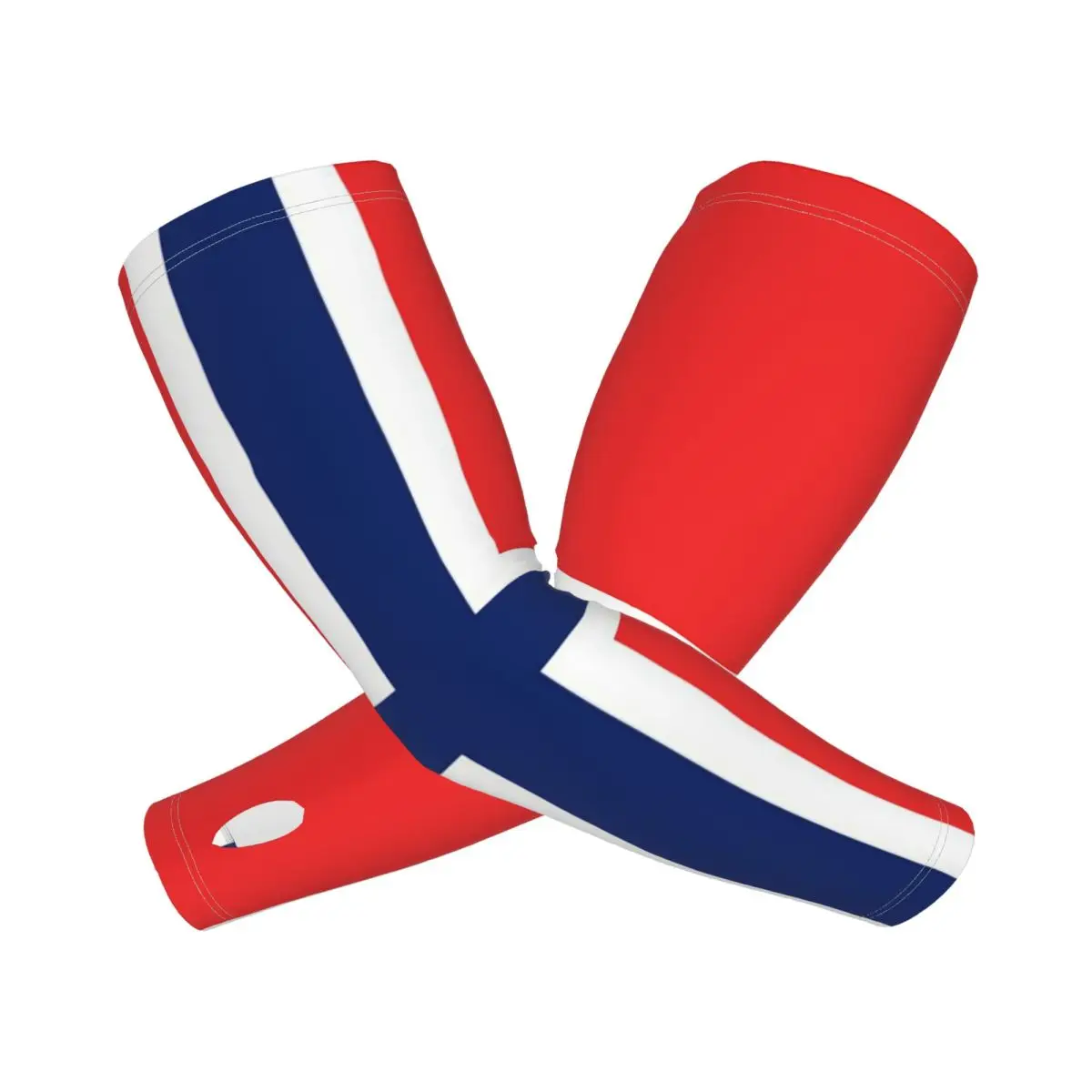 علم النرويج في الهواء الطلق أكمام أذرع تبريد الشمس الأشعة فوق البنفسجية غطاء حماية الصيف الحرير الجليد ركوب الدراجات أكمام الوشم