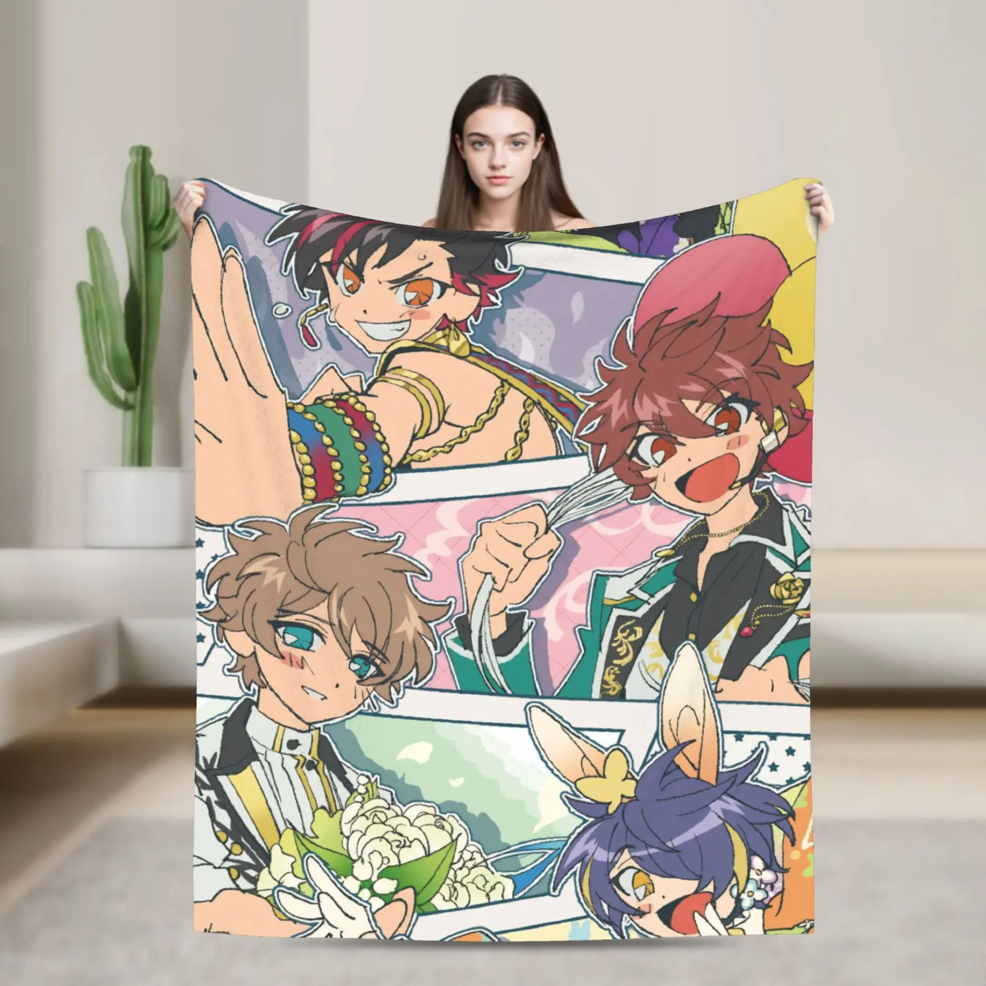 Super Soft E-Ensemble-Stars Throw Blanket Premium Flannel Fleece Lightweight  Bed Blanket Cozy Plush Blankets All Season Use