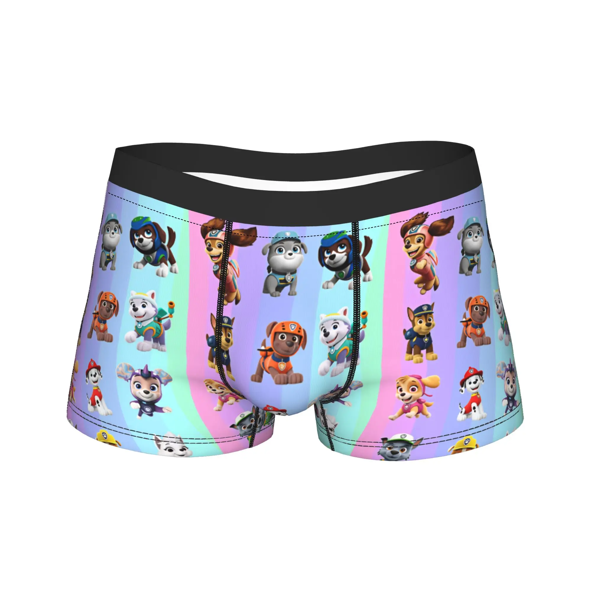 Paw Dogs Vertical Character Art Underwear  Men's Shorts Briefs Novelty Trunk Hot Sale Custom Plus Size Underpants