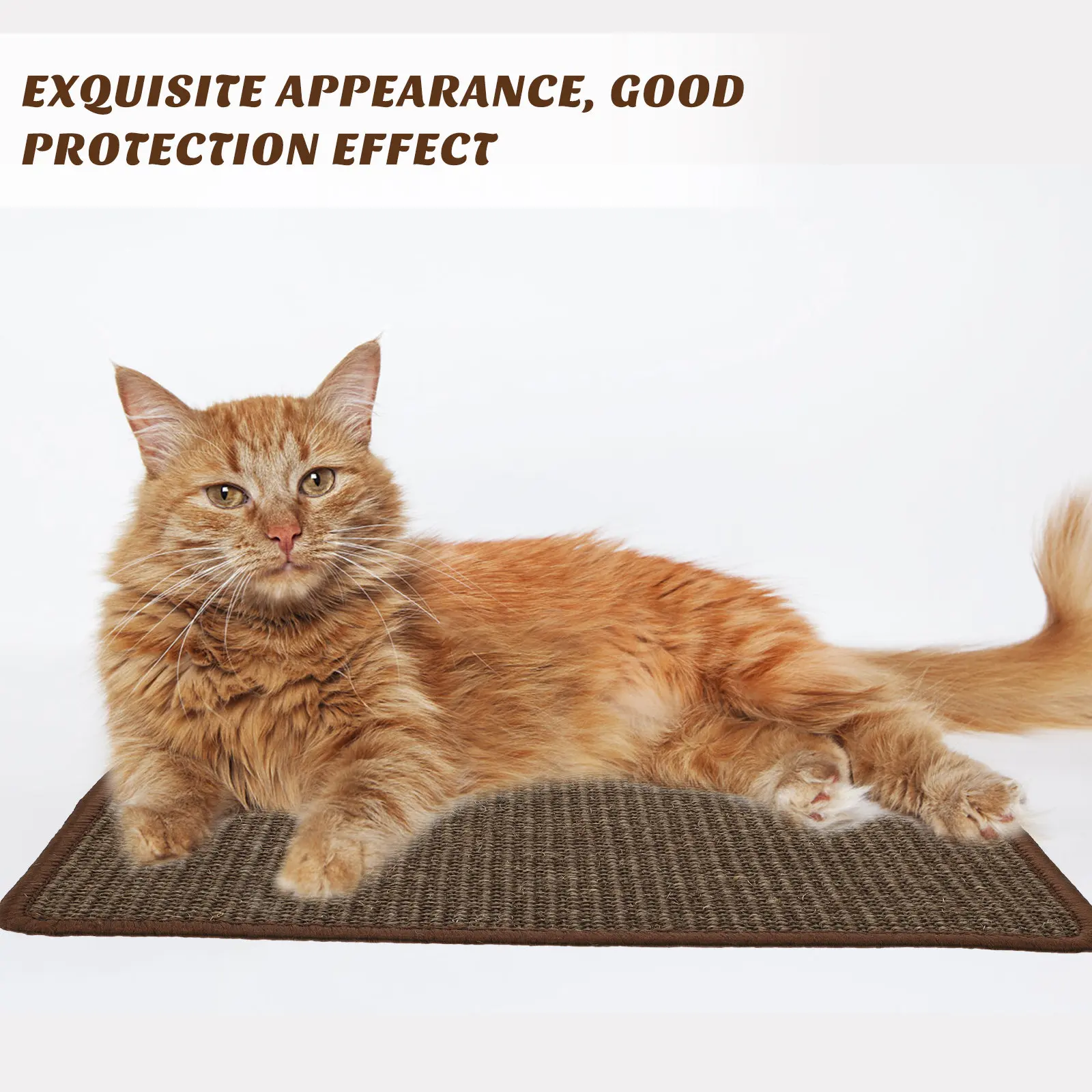 

Sisal Cat Scratch Mat Eco Friendly Safe for Pets Heavy Duty Sofa Floor Protection Claw Training Pad Pet Rug Cat Scratcher Mat