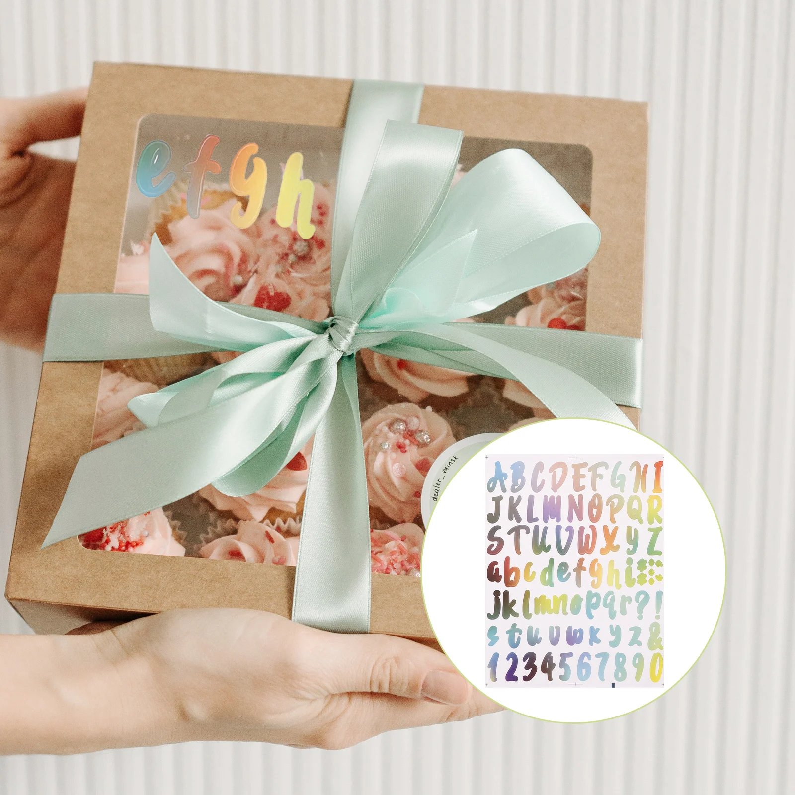 

Водонепроницаемые виниловые наклейки с алфавитом, наклейки с маленькими буквами для почтовых коробок, папок, тетрадей, легкие портативные несколько