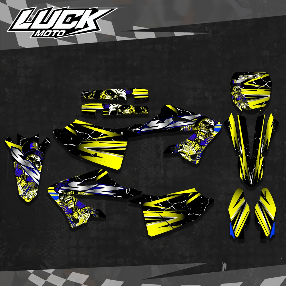 

Custom Team Graphics Decals Kit For YAMAHA 22-24 YZ 125 250 2022 2023 2024 Motorcycle Stickers