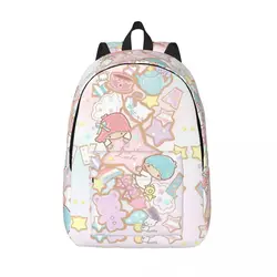 Rucksack Twin Stars Large Capacity Sanrio Litte Twin Stars For Men Women Birthday Gift Portable Storage Bag Travel